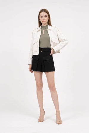 Victoria Utility Cropped Chamarra 700488 HUE - Reina Diaz
