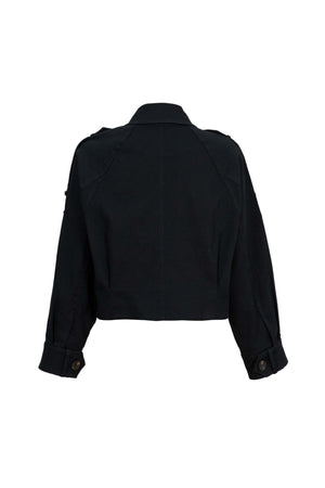 Victoria Utility Cropped Chamarra 700488 NEG - Reina Diaz