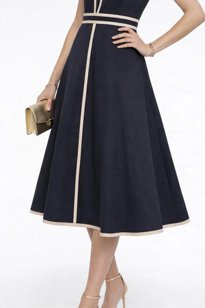 Victoria V - Neck A - Line Vestido - Reina Diaz