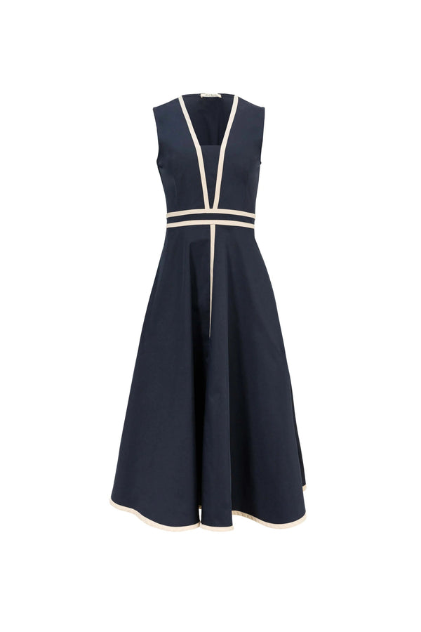 Victoria V - Neck A - Line Vestido - Reina Diaz