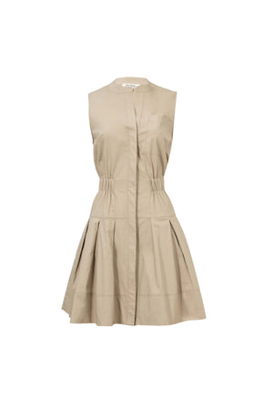 Viena Sleeveless Pleated Mini Vestido - Reina Diaz