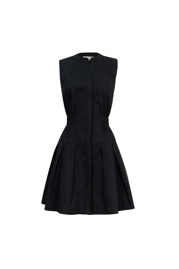 Viena Sleeveless Pleated Mini Vestido - Reina Diaz