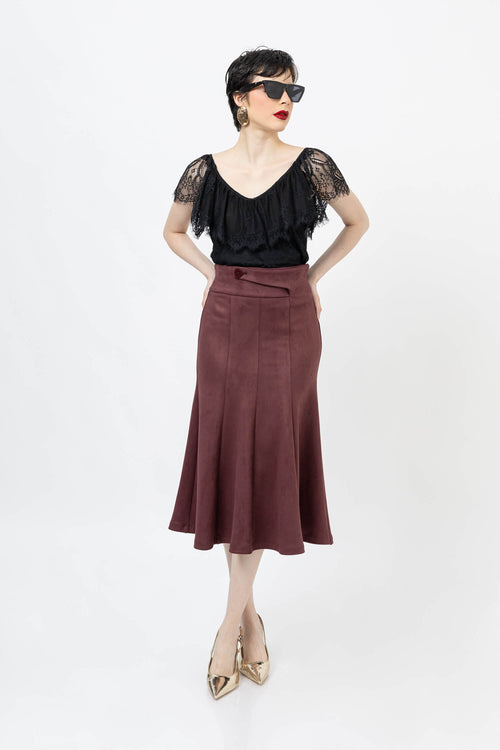 *Viviana Ruffle-Overlay Sleeveless Top 752901 NEG - Reina Diaz