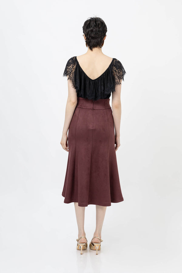*Viviana Ruffle-Overlay Sleeveless Top 752901 NEG - Reina Diaz