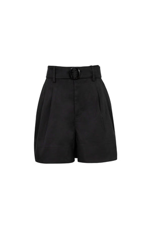 Ximena Printed Belted Short 731156 NEG - Reina Diaz