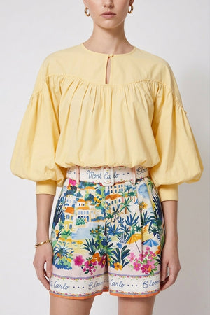 Ximena Printed Belted Short 731156NAR - Reina Diaz