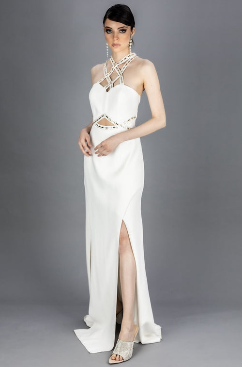 Vestido - F420330 - BCO - Reina Diaz